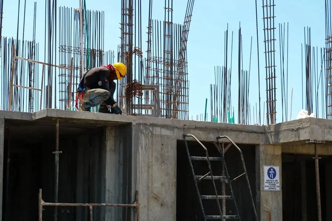Rebar and formwork on a commercial structure built by RGS General Contracting