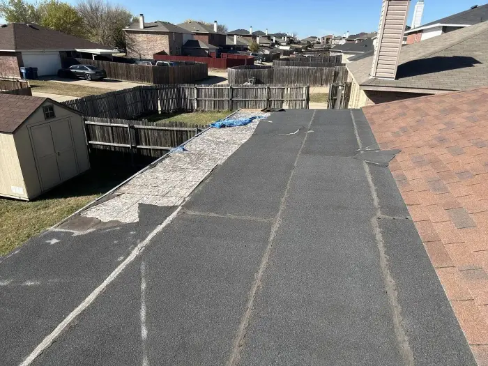 Storm-Damaged Roof, Before &mdash; RGS General Contracting